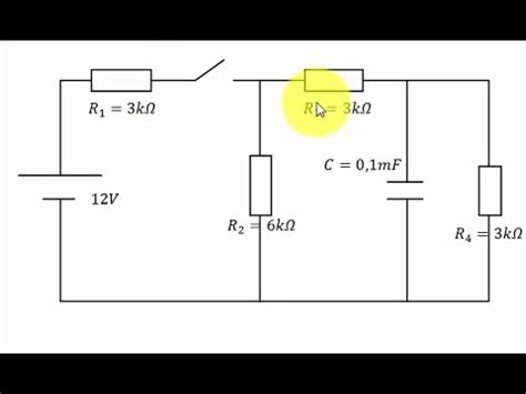 Circuito Con Capacitor O Condensador Transitorio Permanente Y