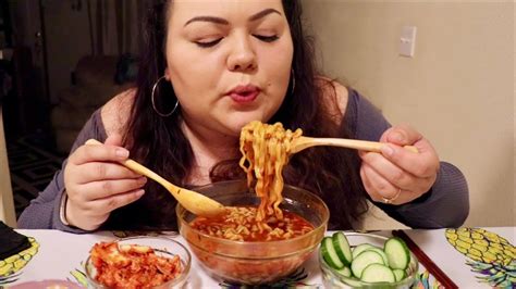 Extreme Slurping Asmr Eating Samyang Spicy Ramen Stew Challenge