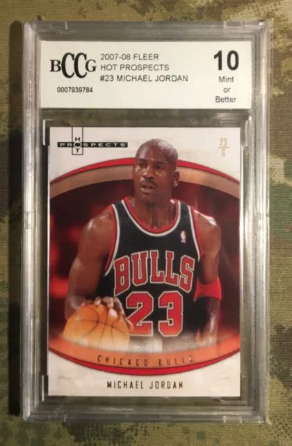 Michael Jordan Bccg Fleer Hot Prospects Bgs Beckett Eur