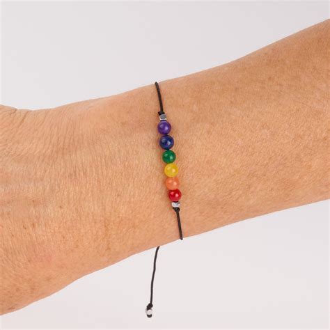 Pulsera Del Orgullo Gay Pulseras Con Bandera Lgbt Joyer A Etsy