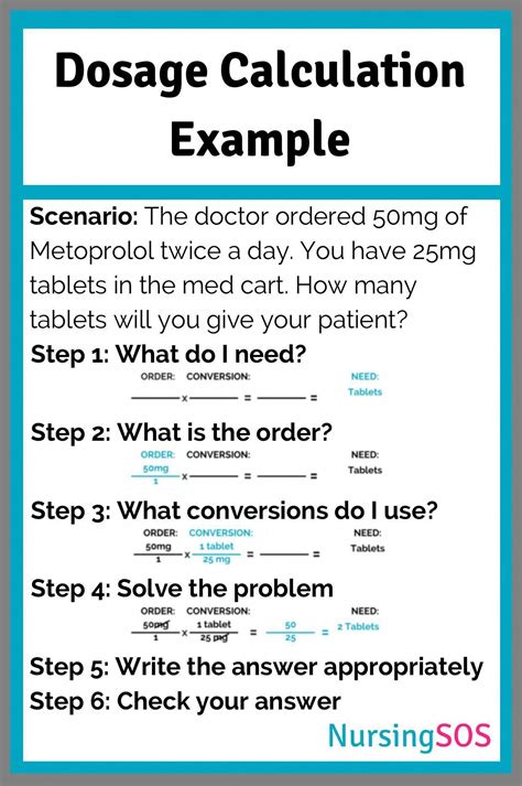 Printable Nursing Dosage Calculation Practice Worksheets