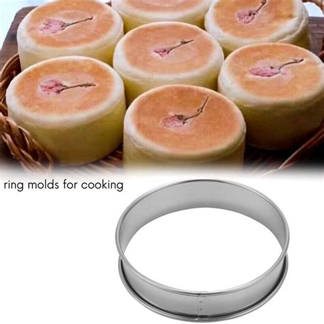 1X 6 Pieces English Muffins Rings Muffin Tart Rings Rolled Tart