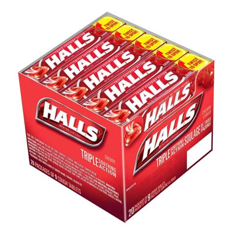 Halls Mentho Lyptus Cherry Cough Drops 20 Packs Of 9 Deliver Grocery