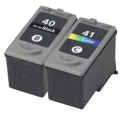 Compatible Canon PG 40 Black Ink Cartridge And Canon CL 41 C