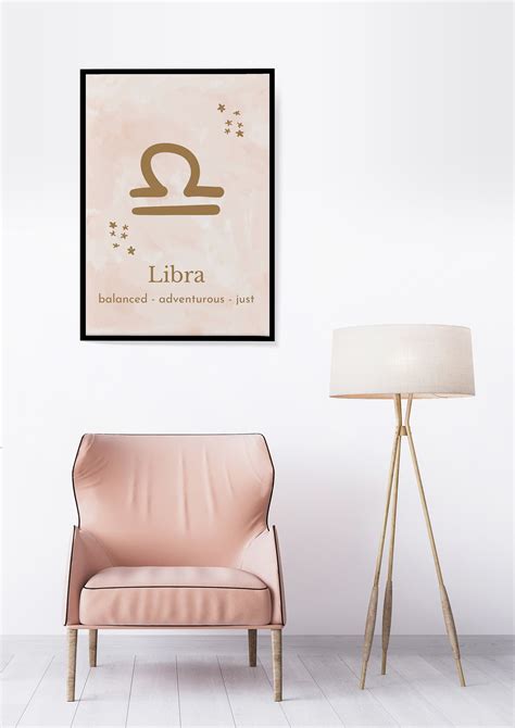 Libra Star Sign Printable Wall Art, Digital Download, Zodiac Print, Astrology Print, Watercolor ...