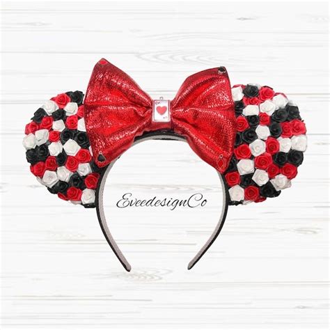 Queen Of Hearts Minnie Ears Svg Etsy