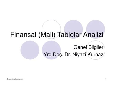 PPT Finansal Mali Tablolar Analizi PowerPoint Presentation Free