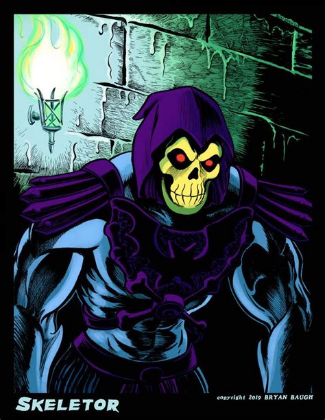 Skeletor From Masters Of The Universe B And W By Bryanbaugh On