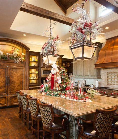 Popular Christmas Decor Ideas For Kitchen Island 23 - HMDCRTN