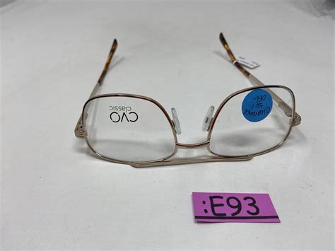 Cvo Classic Nathan Ii Gold 54 18 140 Flex Hinge Eyeglasses Frame E93 Ebay