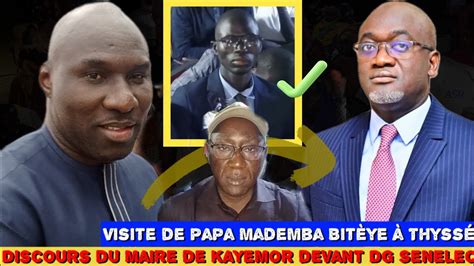 M Saliou Ciss L Ral Na Problm Ak Dg Senelec Et Expose Ses Dol Ances