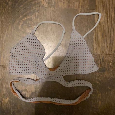 Acacia Mesh Light Blue Bikini Top Gem
