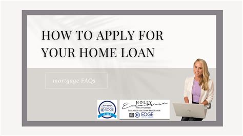 how to apply for home mortgage loan