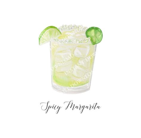 Spicy Margarita Digital Image Digital Download  And Png For Wedding