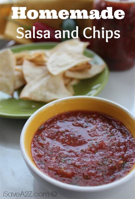 Homemade Salsa and Chips - iSaveA2Z.com