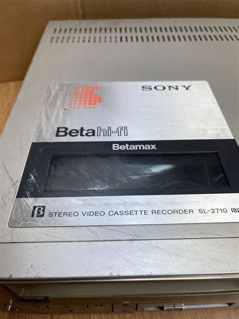 Sony Sl Betamax Vcr Video Cassette Recorder Beta Hi Fi Player