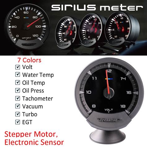 GReddy Sirius Meter Series Trust 74mm 7 Colors Water Temp Oil Temp Oil