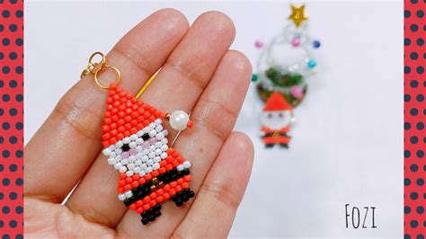 Beaded Santa Claus Tutorial Mastering Brick Stitch For Festive