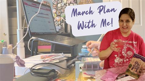 March Plan With Me Author Sara Marks ASMR Planning Video YouTube