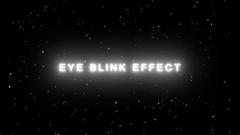 Eye Blink Effect After Effects Tutorial Youtube