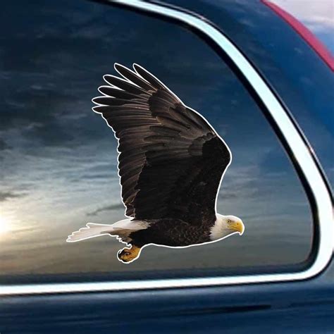 Gliding Eagle Vinyl Decal for Laptop, Windows, Glass and Cars Sticker ...