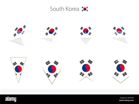 South Korea National Flag Collection Eight Versions Of South Korea