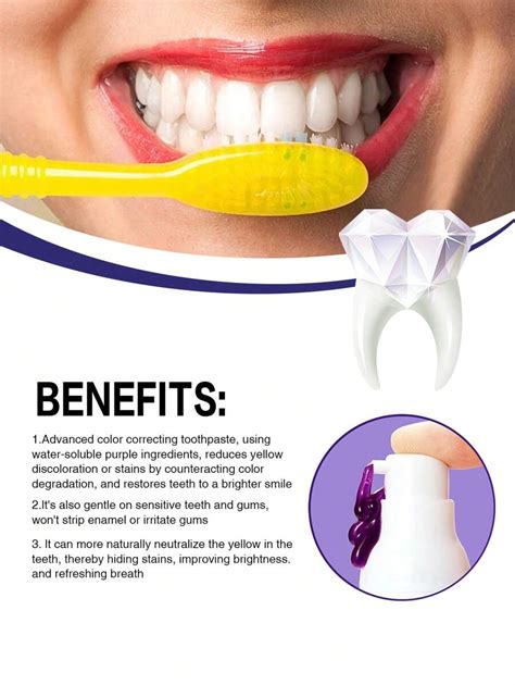 Mailanmeishi Creme Dental Roxo Ml Pe A Clareia Os Dentes Limpa O