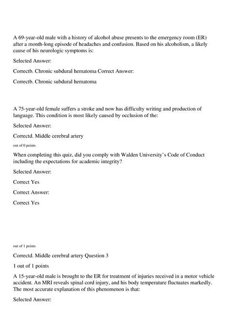 NURS 6501 WEEK 3 WEEK10 PATHOPHYSIOLOGY EXAM QUESTIONS AND ANSWERS BEST