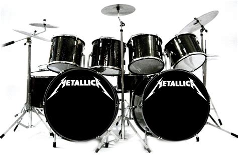 Lars Ulrich Metallica Miniature Display Drums Double Bass