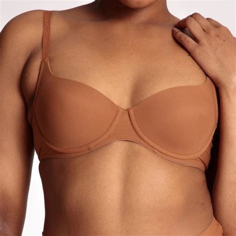 Nubian Skin Intimates Sleepwear Nubian Skin Naked Bra Caf Au Lait