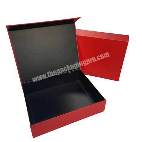 Luxury Foldable Book Style Magnetic T Box With Logo Paper Packaging Rigid Customized