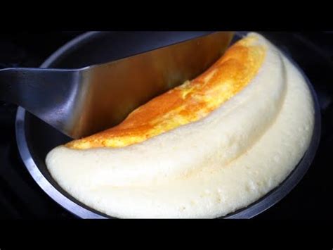 Super Fluffy Souffle Omelette Recipe Youtube