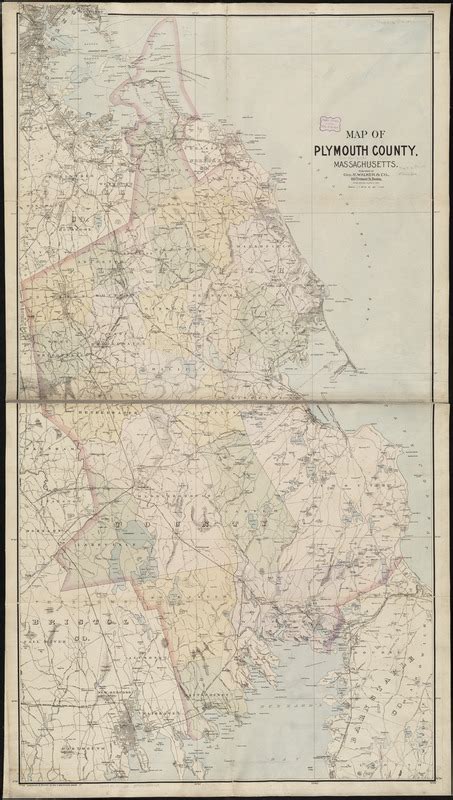 Map Of Plymouth County Massachusetts Digital Commonwealth