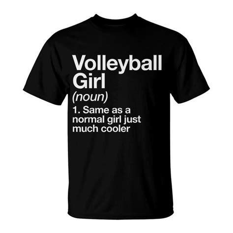 Volleyball Girl Definition T Shirt Mazezy