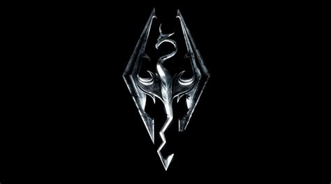 Skyrim Logo Wallpapers Top Free Skyrim Logo Backgrounds Wallpaperaccess