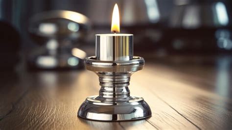 Premium Photo | A candle holder with a flame on it