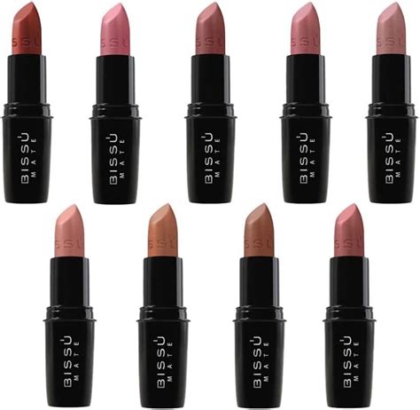 Bissú Set Labiales Mate Bissu kit 9 Piezas Tonos Nude Amazon mx