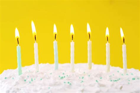 Background Birthday Cake Yellow Birthday Cake On Yellow Background