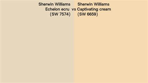 Sherwin Williams Echelon Ecru Vs Captivating Cream Side By Side Comparison