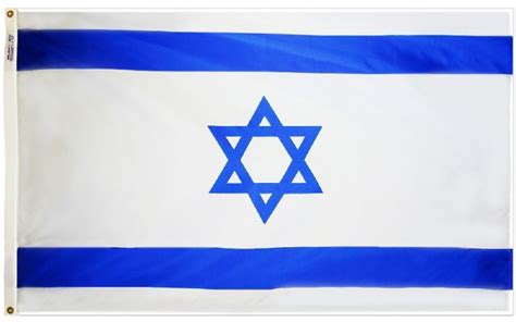 Buy 2 x 3' Nylon Israel Flag | Flag Store USA