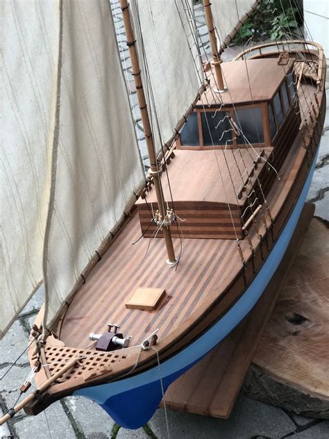 Sailing Model Ship Handcrafted Wooden Boat Gulet Etsy