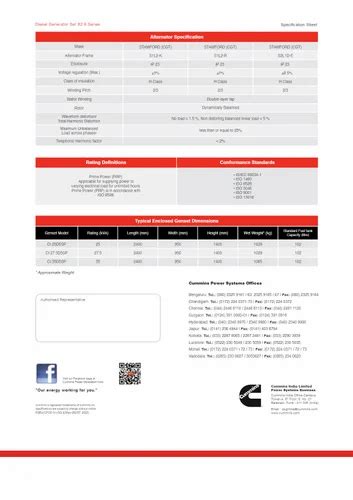 25 Kva Sudhir Cummins New Cpcb Iv Silent Diesel Genset At Rs 505000