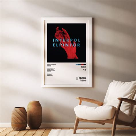 El Pintor Interpol Music Album Poster High Quality Music Cover Print