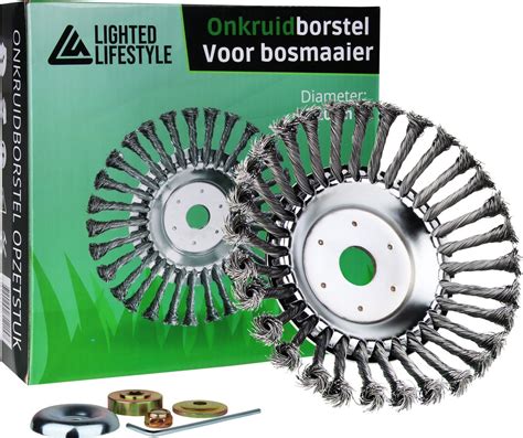 Lighted Lifestyle Onkruidborstel voor bosmaaier Ø20cm Universele