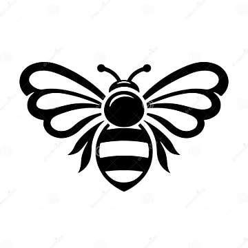 Bumblebee Silhouette Vector Logo Stock Vector - Illustration of design ...