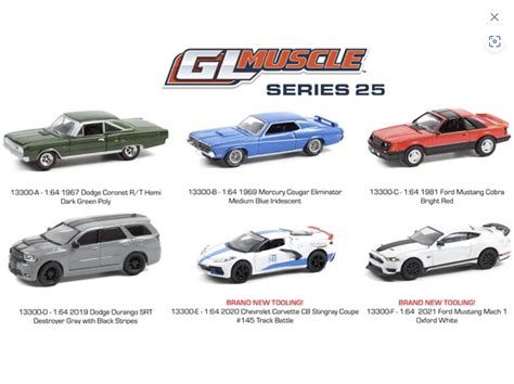 GreenLight Muscle Series 25 1 64 Miniaturas