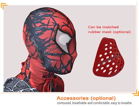 Red Venom Gwen Gwenspiderman High Quality Spandex Zentai Bodysuit