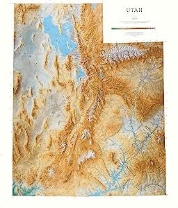 Amazon Raven Maps Utah Topographic Wall Map Print On Paper Non