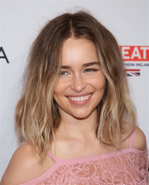 Emilia Clarke's Emmys Updo Was Totally Hiding Her New Ombre Hair Color ...