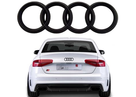 Premium Rear Rings Trunk Lid Emblems For Audi Models Enthusiast Brands